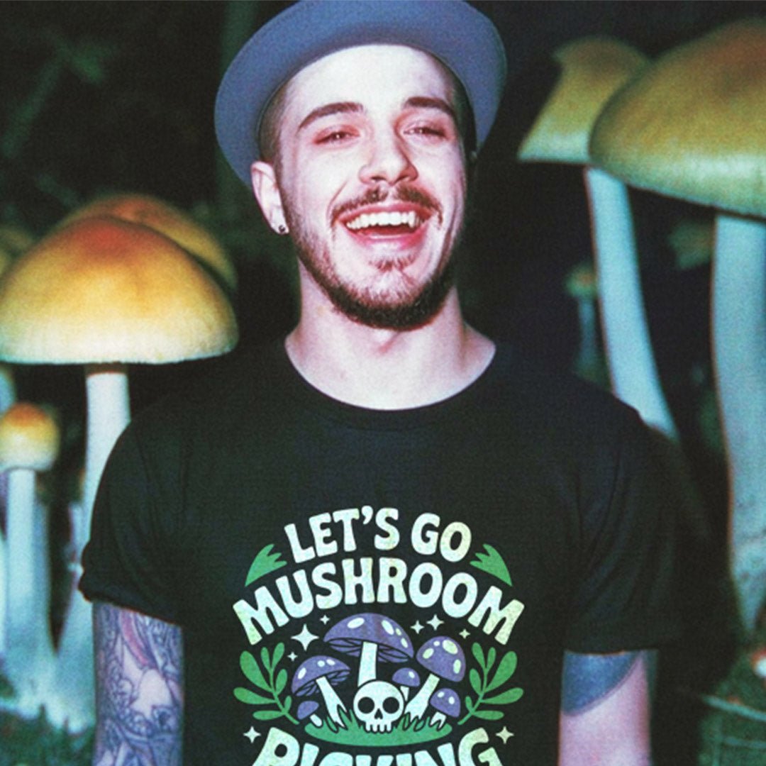 Mushroom Picking Tee - T-Shirt Dealer