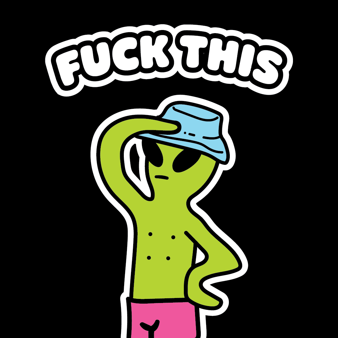 "Fuck This" Alien Tee - T-Shirt Dealer